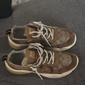 Coach Brown and Tan Men's Sneakers